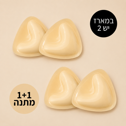 מדבקות הרמה לחזה – למראה חלק ללא סימנים